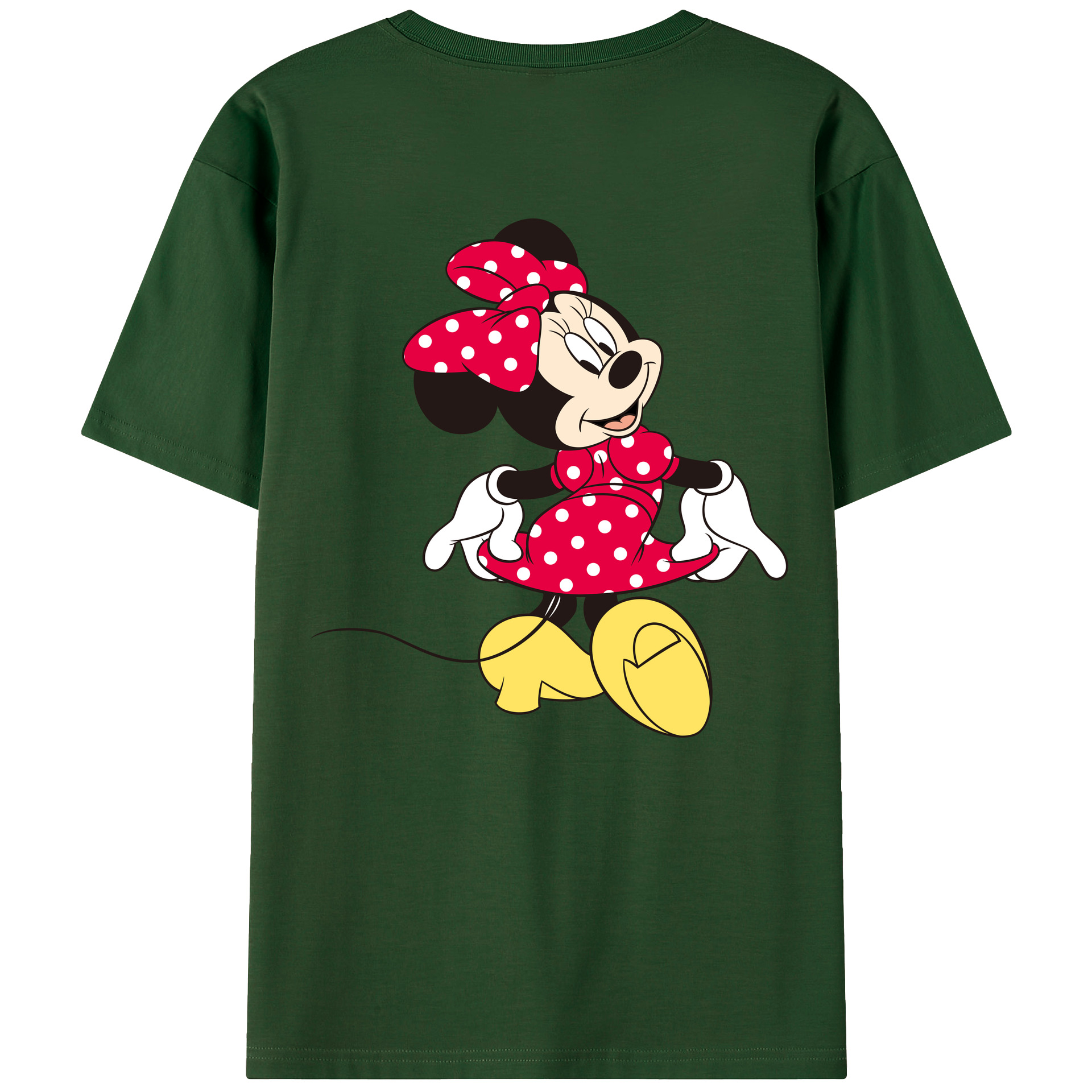 （画像用） ミッキーマウス Mickey Mouse 綿100％半袖Tシャツ（背面プリント）